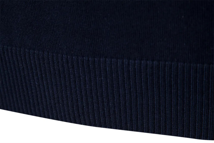 Men’s Striped Quarter-Zip Jumper with Modern Slim Fit Design