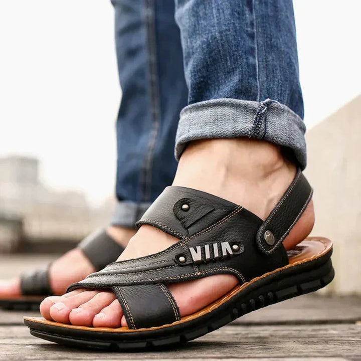 Men’s Sandals with Open Toe and Strap Detail