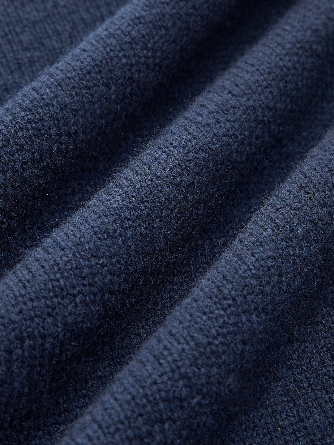 Women’s Denim Collar Jumper with Contrast Cuffs and Button Placket