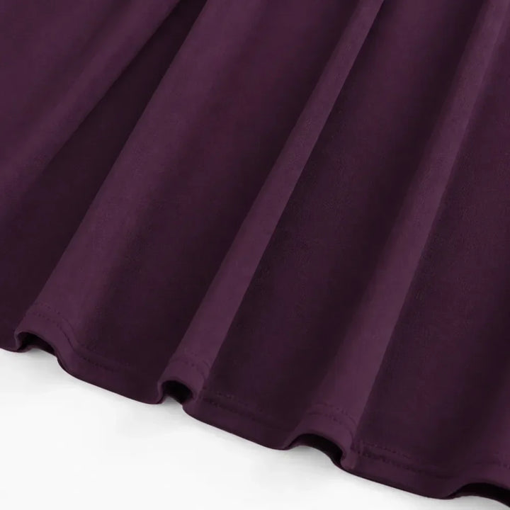Detail view of skirt and hem