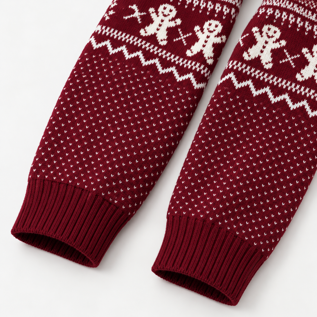 Detail of the sleeves and banded cuffs