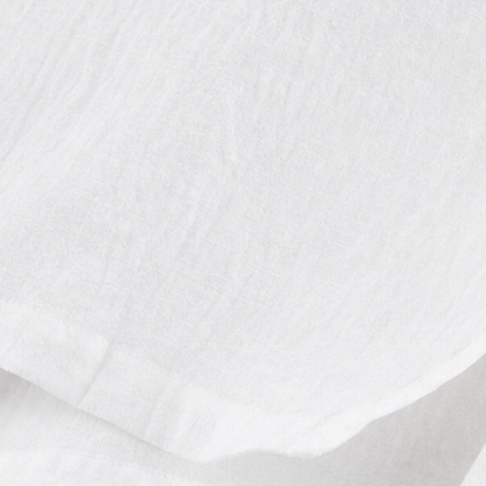 Detail view of the midi dress surface