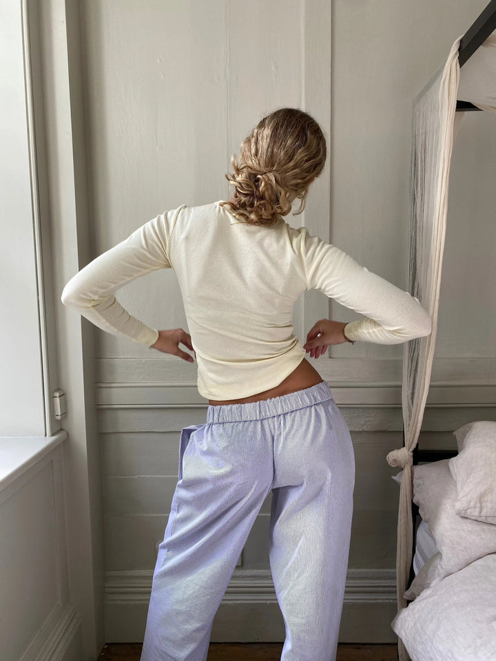Women’s Lounge Pants with Elastic Waistband and Side Pockets