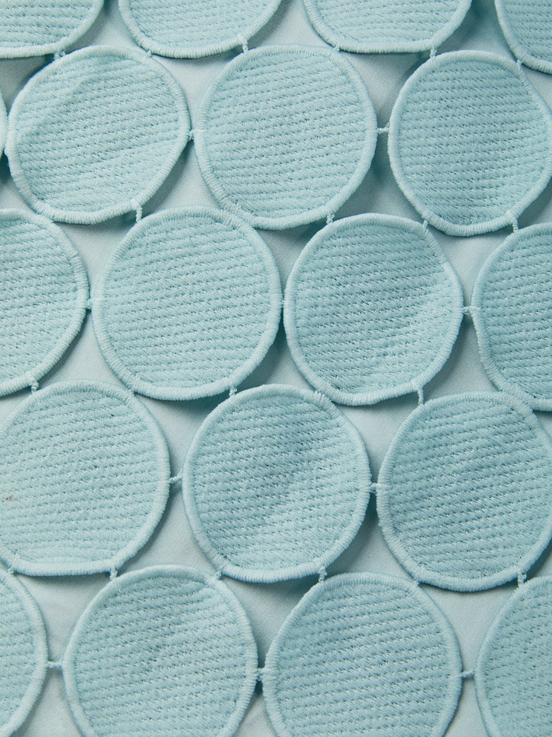 Detail view of circle paillettes