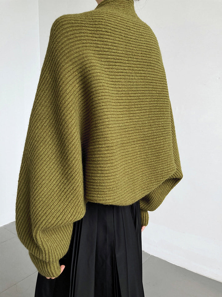 Back view showing back body and long sleeves