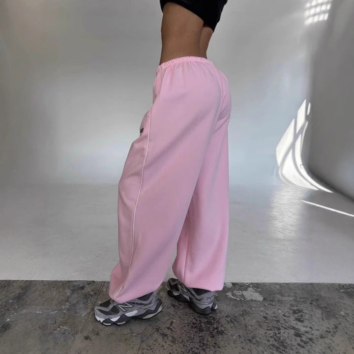 Women’s Sweatpants with Drawstring Waist and Side Stripe