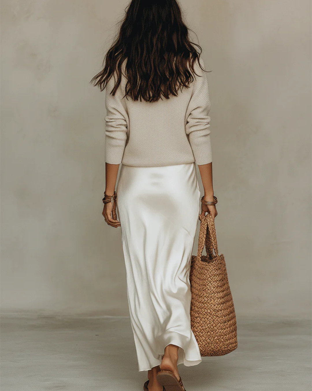 Women’s Two-Piece Set with V-Neck Dress and Long Sleeve Top
